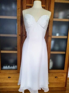 NEU* VALERIE* edles Kleid* Standesamt* Cocktail Party* weiss ivory* Gr. 38 👗 - Bild 1 von 12