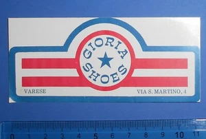 ADESIVO VINTAGE STICKER AUTOCOLLANT AUFKLEBER REGIONALE GIORIA SHOES VARESE - Picture 1 of 1