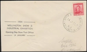 NEW ZEALAND SPECIAL PMK 1954 INDUSTRIAL EXHIB COVER (ID:10/D25688) - Picture 1 of 1