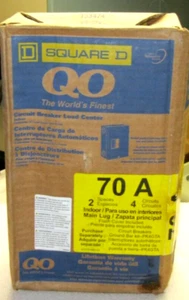 QO 2 Space 4 Circuit Indoor Load Center w/ Main Lugs Flush Cover 1 Phase 78512 - Picture 1 of 5