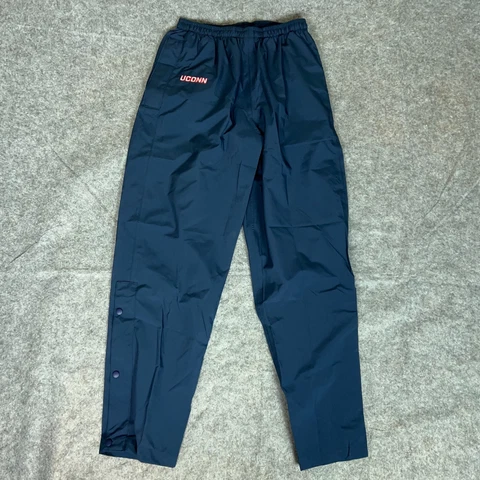 UCONN Huskies Mens Pants Medium Nike Navy Track Pants Ankle Snap NCAA Basketball Cover