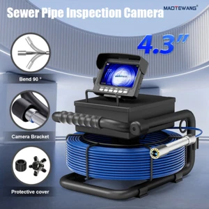 Pipe Inspection Camera 4.3 inch Drain Sewer Camera 50 m Pipeline Video Camera - Picture 1 of 18
