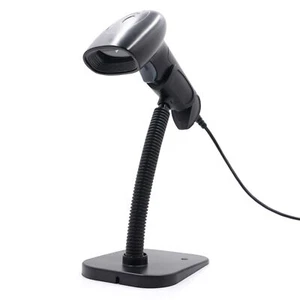 Handheld USB 1D 2D QR Barcode Scanner Wired Bar Code with Stand for Library S2V1 - Picture 1 of 12