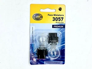 2x New OEM Hella 3057 Miniature Bulb Tail Turn Park 12V27/7W Foco Miniatura - Picture 1 of 3