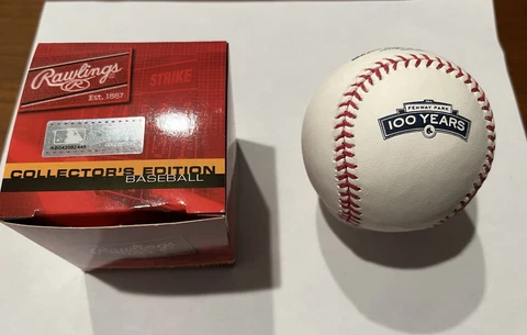 Rawlings Official Boston Red Sox Fenway 100 Years Logo Baseball Unsigned Rare Cover
