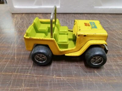 Vehículo militar fundido a presión Buddy L Jeep T5278 amarillo y verde Hot Slicks Japón de colección Foto 1 de 4