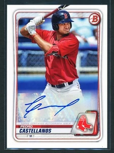 Pedro Castellanos 2020 Bowman Prospect Autograph Rookie RC Red Sox Padres - Picture 1 of 1