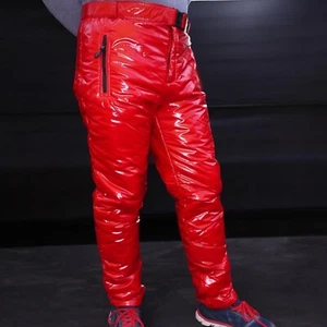 Glanznylon PVC shiny nylon Hose OL Regenhose  13 Farben XS-5XL 6 mm Füllung - Picture 1 of 10
