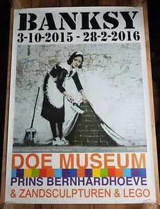 Enorme póster original de la exposición de Banksy - Museo Doe "Menos de 40 en todo el mundo" - Imagen 1 de 5