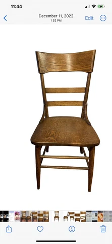 7 ANTIQUE OAK CHAIRS Cover