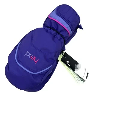Guantes de invierno HEAD Jr Sweet Violeta Púrpura Rosa Niñas Aislados para Esquí Nuevos con Etiquetas Foto 1 de 4