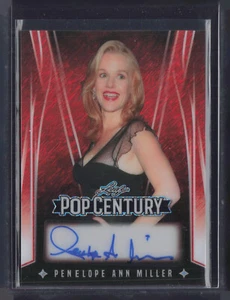 2025 Leaf Pop Century Shimmer Red Penelope Ann Miller 1/2 Auto Autograph - Picture 1 of 2