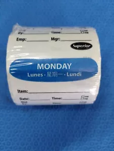 Day of the Week Labels / Stickers (Monday) - Picture 1 of 2
