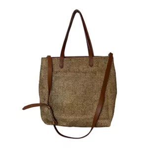 Madewell Transport Borsa per capelli di vitello in vera pelle stampa leopardata NUOVA - Foto 1 di 14