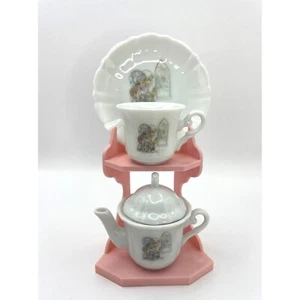 Precious Moments Miniature Tea Set, This is the Day the Lord has Made Teapot and - Picture 1 of 20