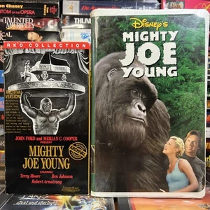 Mighty Joe Young 2 VHS Lot Tested 1949 Original and 1998 Disney Remake Big Ape - Picture 1 of 15