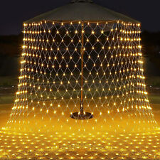 LED String Fairy Net Lights Curtain Mesh Christmas Wedding Party Outdoor Decor