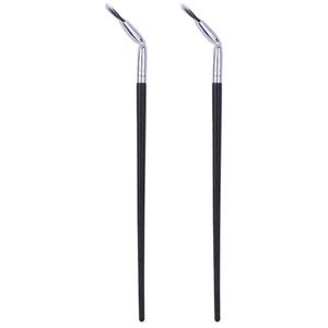 2 Stück Wimpernpinsel für Wimpern Reisen Miss abgewinkelt Augenbrauen Make-up - Bild 1 von 12