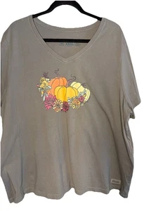 Damen Floral Pumpkin Patch Kurzarm Crusher Tee 3X Herbst Perfektion - Bild 1 von 10