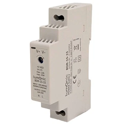 Netzteil Hutschiene BDR-15-15 15V 15W Input 100-240VAC Überlastschutz & kurzschl - Bild 1 von 4
