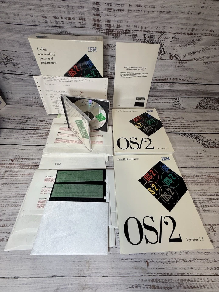 IBM OS/2 Special Edition for Windows 3.1 CD-ROM, 5.25 Discs Complete w. Manuals - Image 1 of 4