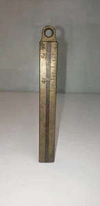 Vintage Lufkin Square Solid Brass Plumb Bob 3/4" 14,4oz - Bild 1 von 6