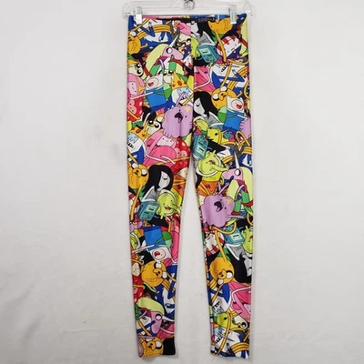 BlackMilk Cartoon Network Adventure Time Wet Look Leggings Women's Medium - Image 1 of 4