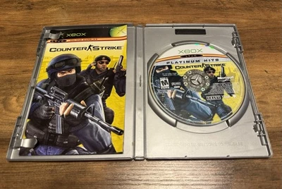 Counter-Strike Xbox CIB Platinum Hits (Microsoft Xbox, 2003) Case And Manual - Image 1 of 2