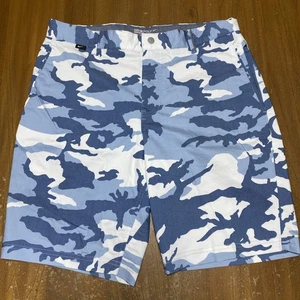 Nike Golf Modern Fit Dri-Fit Shorts Men's 32 Blue White Camo Allover Activewear - Picture 1 of 10