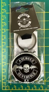 AVENGED SEVENFOLD DEATH BAT BIKER  LOGO HIGH QUALITY METAL KEY RING OFFICIAL - Picture 1 of 7