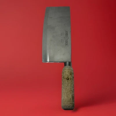 "Cuchillo de chef Joyce Chen vintage de acero inoxidable de los años 70 hoja de 8""" Foto 1 de 4