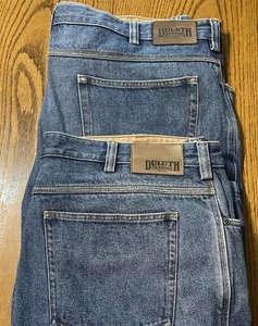 Duluth Trading Company 2 Pair Mens Size 42x32 Denim Jeans - Picture 1 of 18