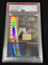 2005 Donruss Leather & Lumber Hitters Inc Bat /100 Tony Gwynn #HI-21 PSA 7 POP 1