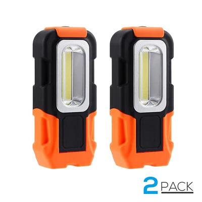 2 PACK Portable LED Work Light, Multi-use COB Flashlight, Battery-operated 5000K - Image 1 of 4