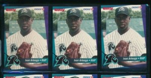 lot (3) 1995 Choice Getty Ivan Arteaga New Haven Ravens (BO72) SWSW6