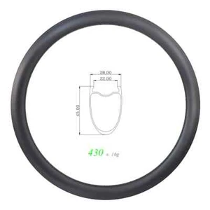 650B Road Gravel Bicycle Clincher Tubeless Carbon Fiber Rims 21H 24H 28H 32H 36H - Picture 1 of 6