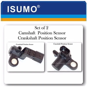 Set of 2 Camshaft / Crankshaft Position Sensor For Honda Civic 2001-2005 L4 1.7L - Picture 1 of 4