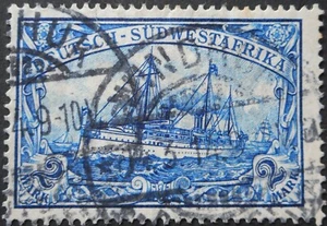 Deutsch-Südwestafrika 1906 Zwei Marken mit WINDHUK Poststempel - Bild 1 von 1