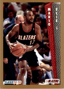 1992-93 MINT ** FLEER --- Mario Elie Portland Trail Blazers #416