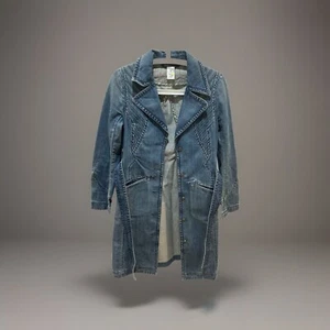 Vintage Marc Jacobs Long Denim Coat Size XS - Picture 1 of 5