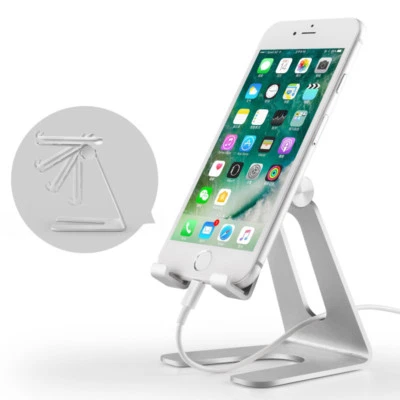 Aluminum Desk Mount Stand Holder For iPad 2 3 4 Mini Air Samsung iPhone X Tablet - Image 1 of 4