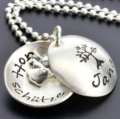 BUBIDU - SCHMUCKDESIGNER AUS STRALSUND KETTE GRAVUR, TAUFE SCHMUCK, TAUFKETTE, ENGELSCHMUCK, TAUFSCHMUCK SILBER, ENGEL