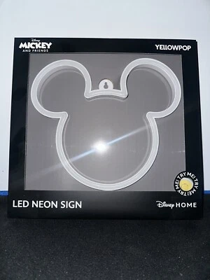 Letrero de neón LED Yellowpop Disney Mickey And Friends nuevo en caja Mickey Foto 1 de 2