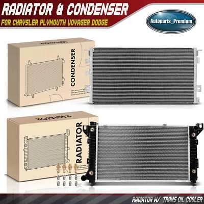 Radiator & A/C Condenser for Dodge Grand Caravan Plymouth Chrysler Grand Voyager - Изображение 1 из 4