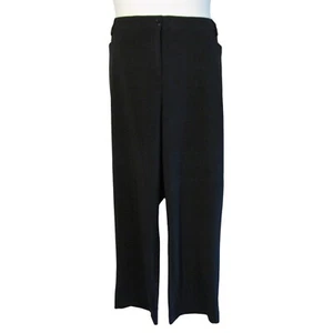 Lane Bryant 24 24W Black Pants Trousers Stretch - Picture 1 of 3