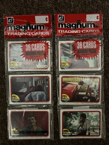 1983 Donruss Magnum PI Rack Packs X 2 Vintage Rare  Tom selleck Factory Sealed