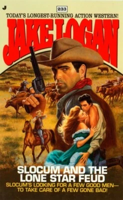 Book Slocum & the Lone Star Feud 233 Jake Logan Western Action MMPB Jove 1998 - Imagem 1 de 2