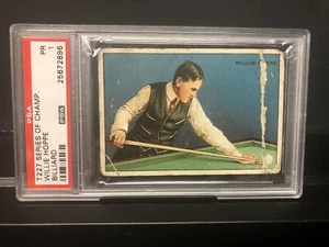 T227 Honest Long Cut Willie Hoppe 1912 PSA 1 - Imagen 1 de 4
