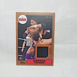 WWE Raw Darren Young "Superstar-worn Shirt Relic Card" 2017 TOPPS 33/99 Sharp - Picture 1 of 4