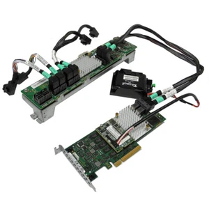 Fujitsu D3216-A13 GS2 12Gb PCIe x8 RAID Controller +SAS Expander+BBU+SAS Kabel - Bild 1 von 5